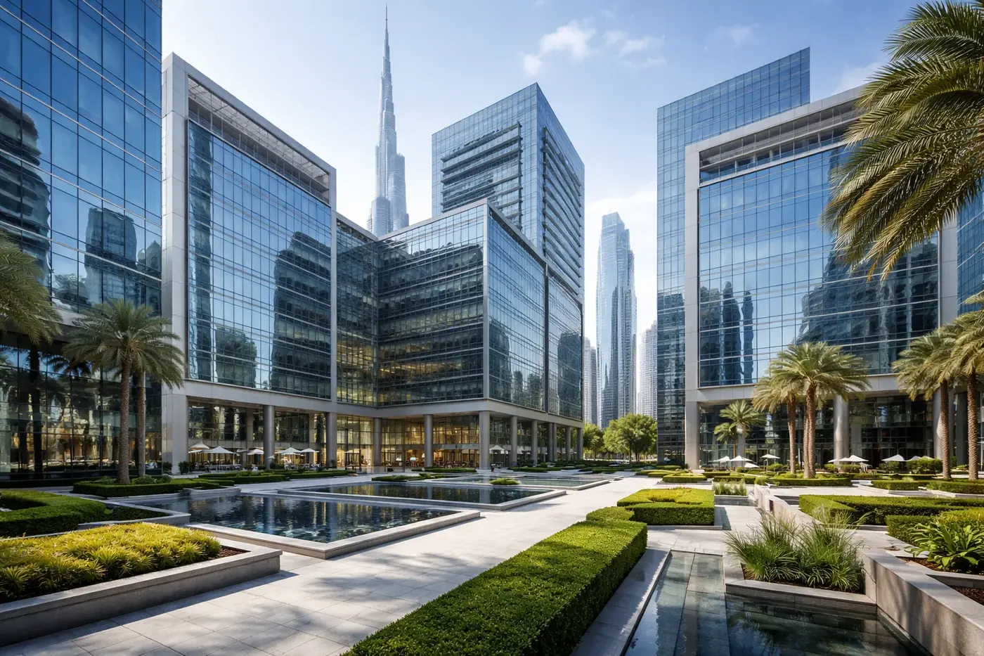 Dubai business license commercial office district