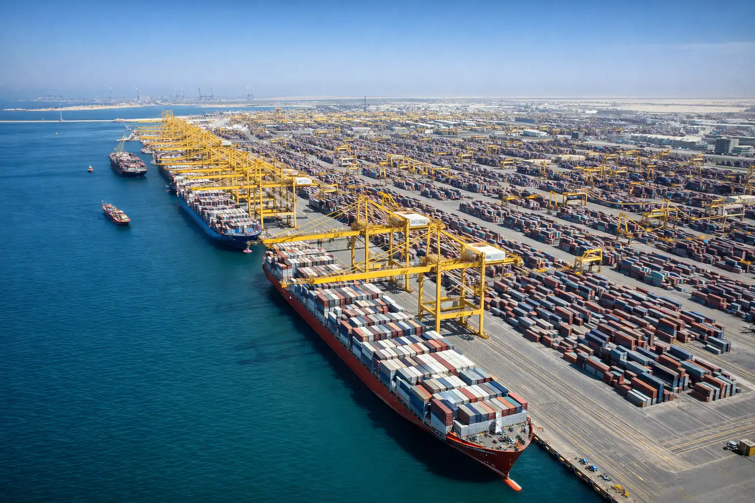 Jebel ali port dubai container terminal logistics hub