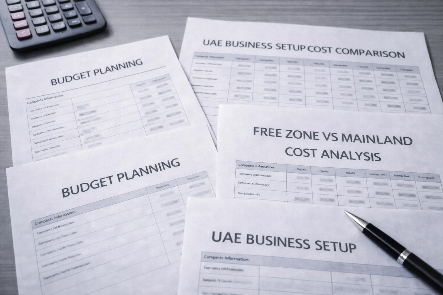 Uae business setup cost comparison planning