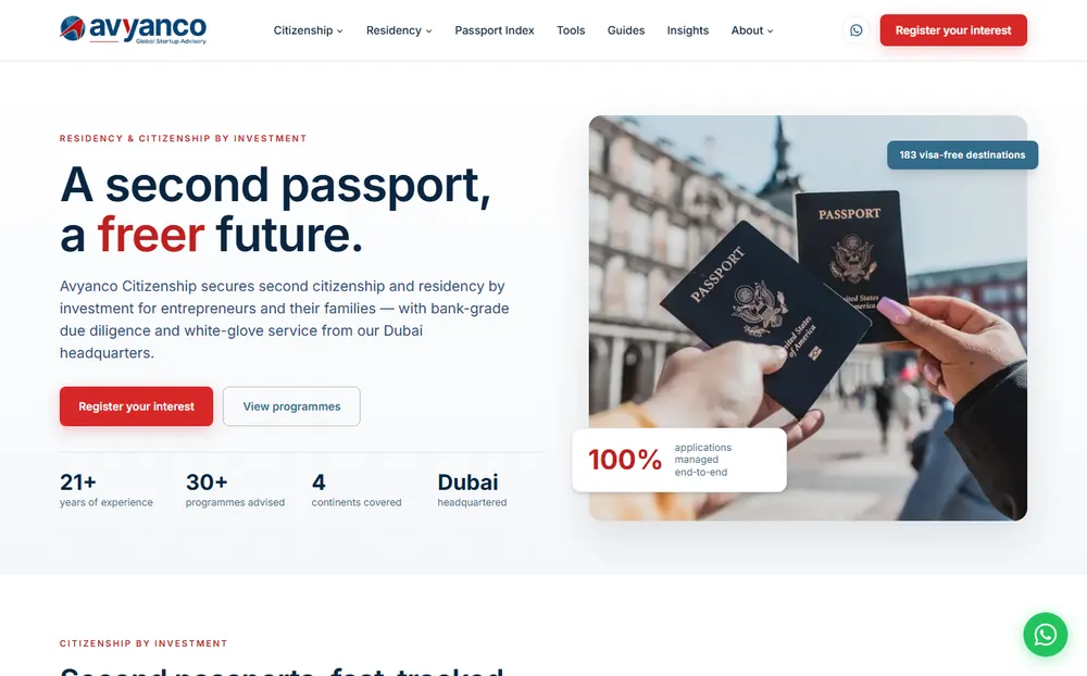 Avyanco Citizenship website by Henry Digital Hub