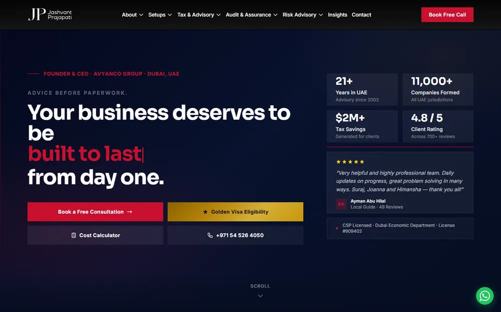 Jashvant Prajapati website by Henry Digital Hub