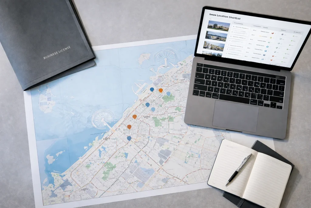 Dubai commercial zones planning for office and warehouse location strategy