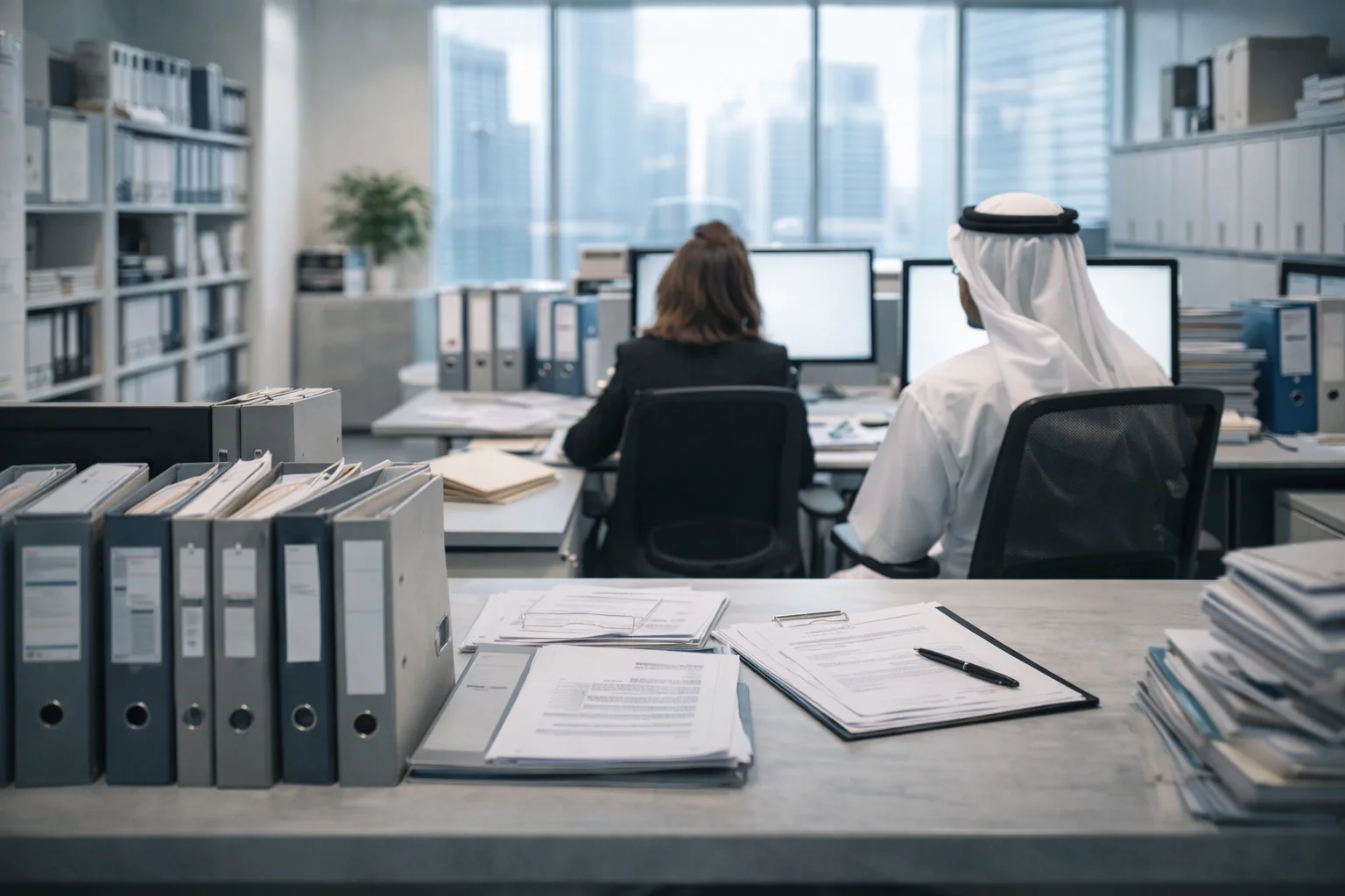 IFRS financial statements and audit records for UAE Corporate Tax in a Dubai office