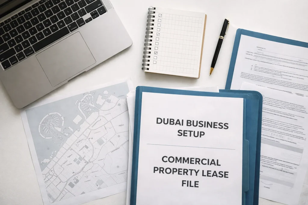 Business license alignment and commercial property selection planning in Dubai