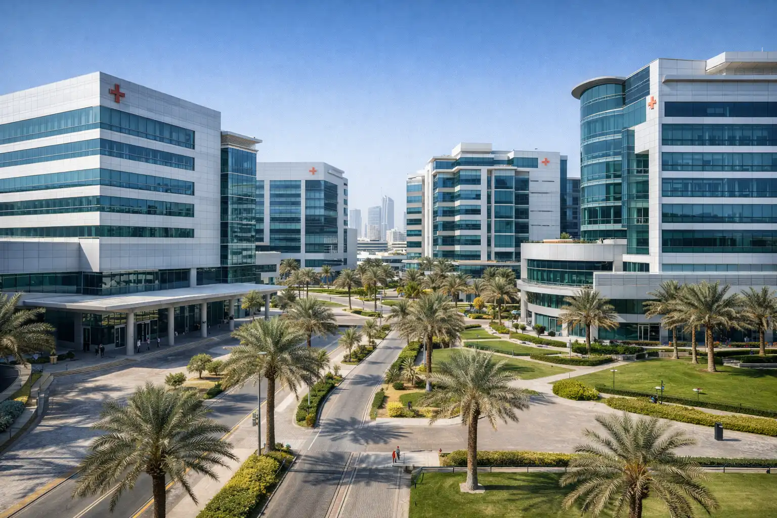 Dubai healthcare city medical district hospital facilities