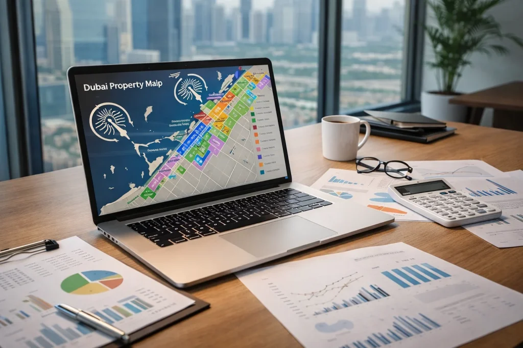 Planning a Dubai property purchase from overseas with documents and financial projections