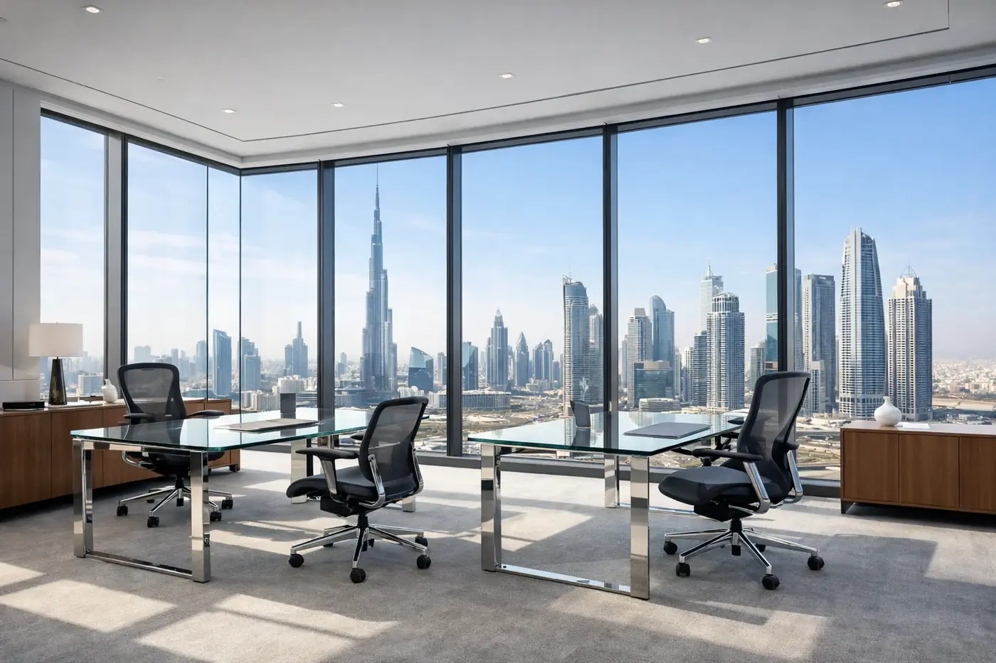 Modern Dubai office space premium interior