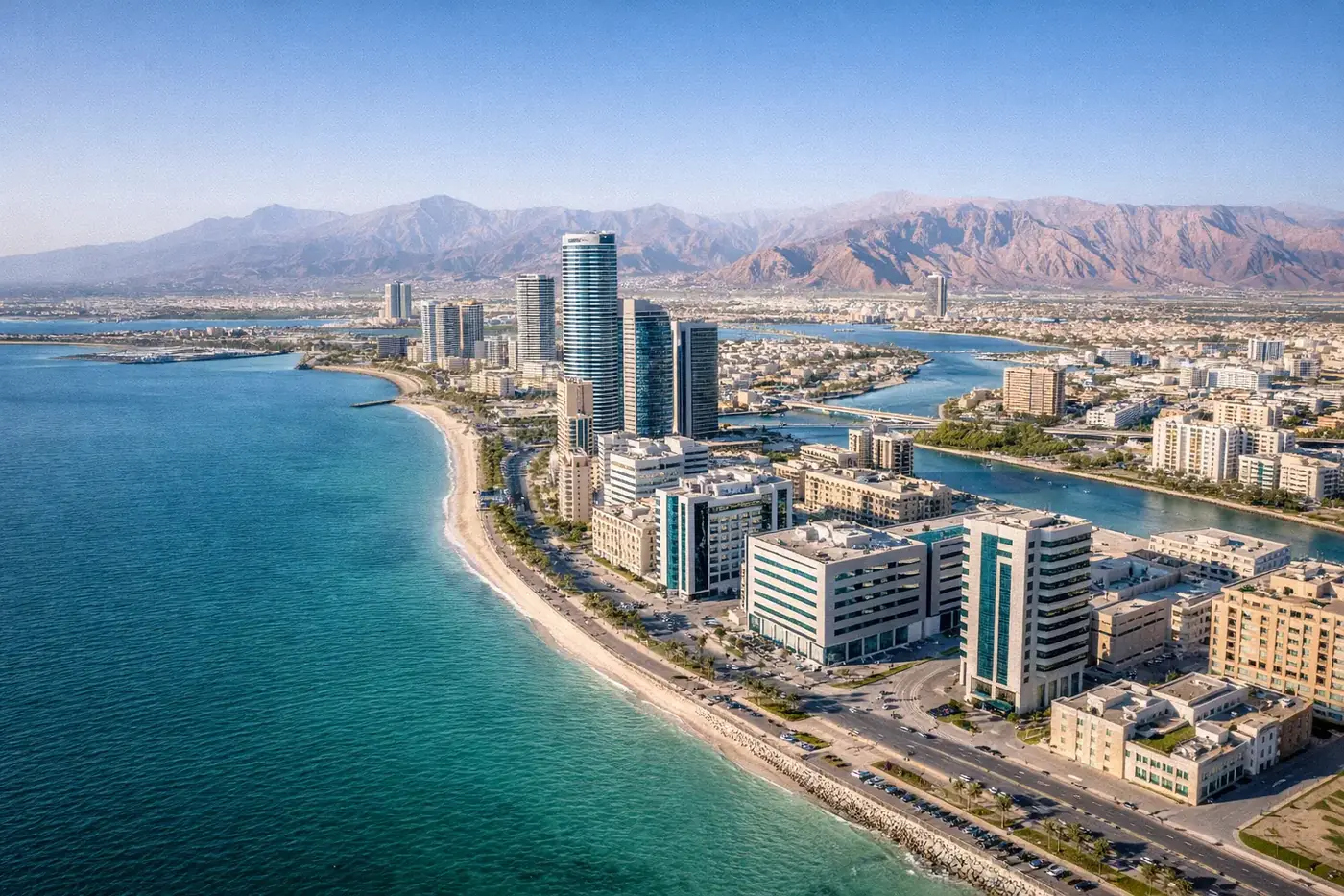 Ras al khaimah rak icc business district waterfront