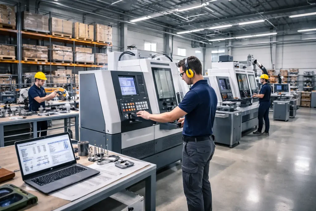 SME manufacturing business showing new equipment and machinery representing growth capital investment