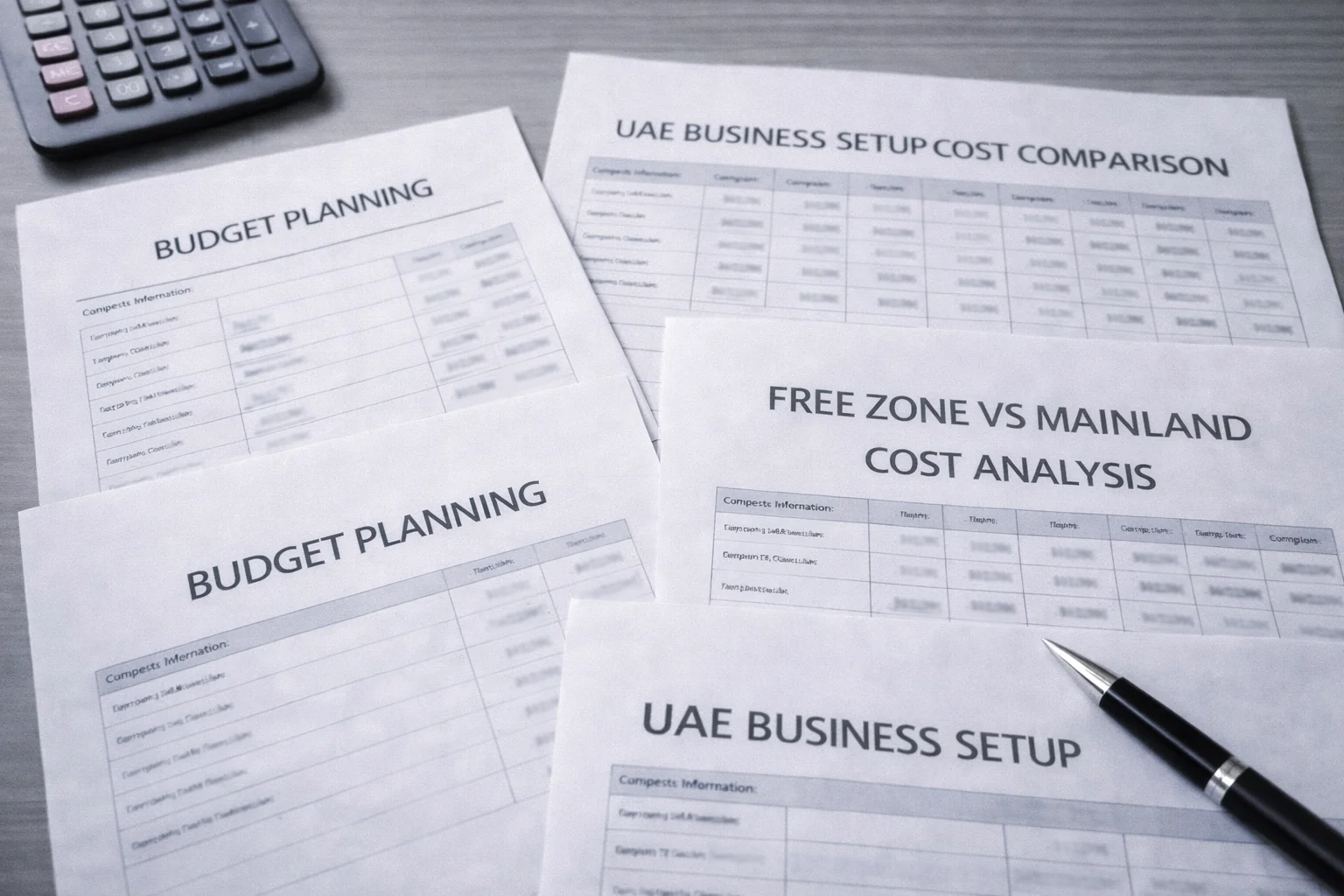 Uae business setup cost comparison planning